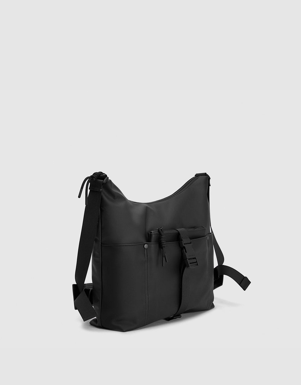 Buckled Crossbody Bag With Pouch