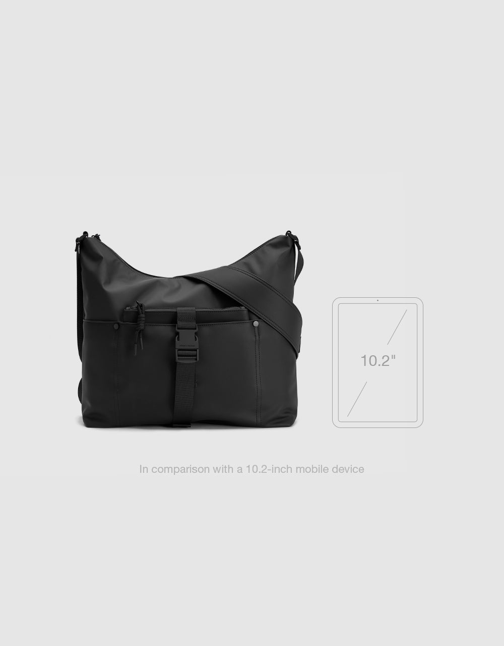 Buckled Crossbody Bag With Pouch