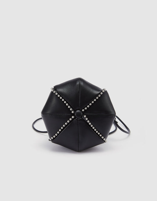 Beaded Vegan Leather Key Charm