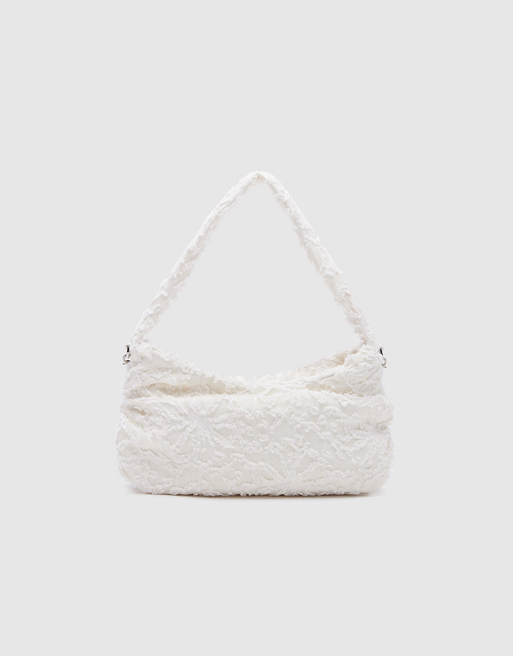 Textured Beaded Shoulder Bag
