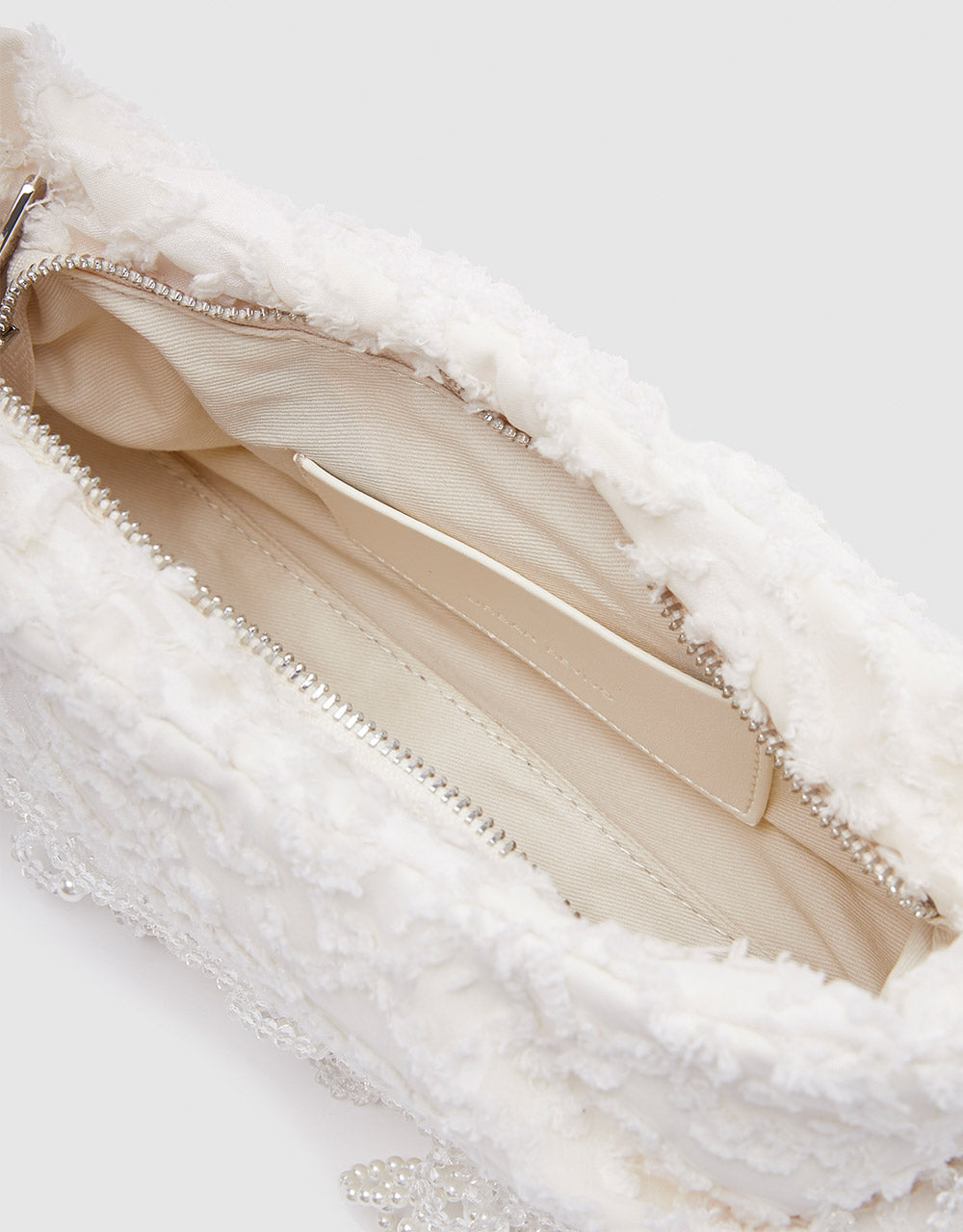 Textured Beaded Shoulder Bag