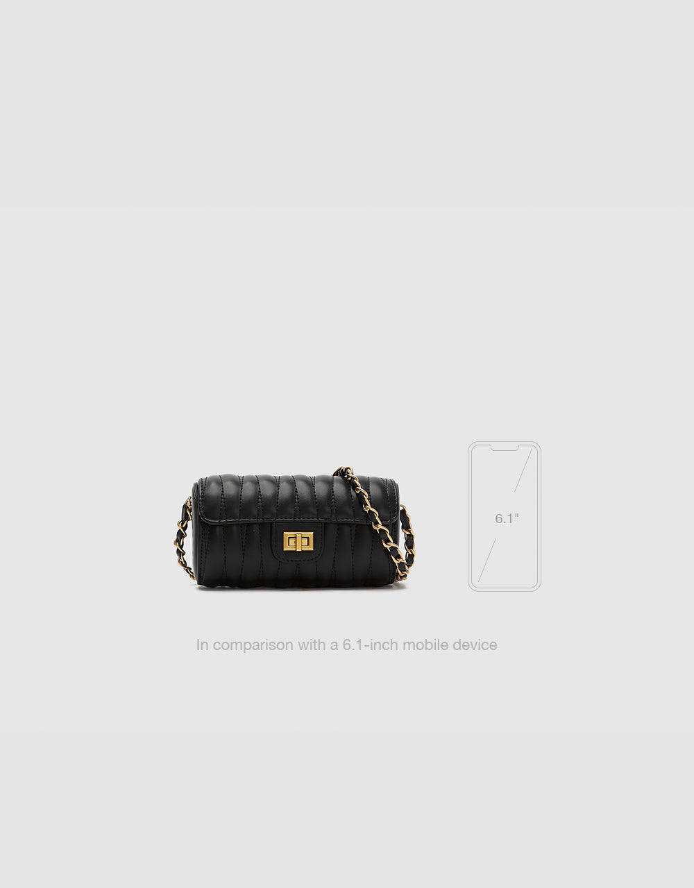 Twist Lock Vegan Friendly Crossbody Bag