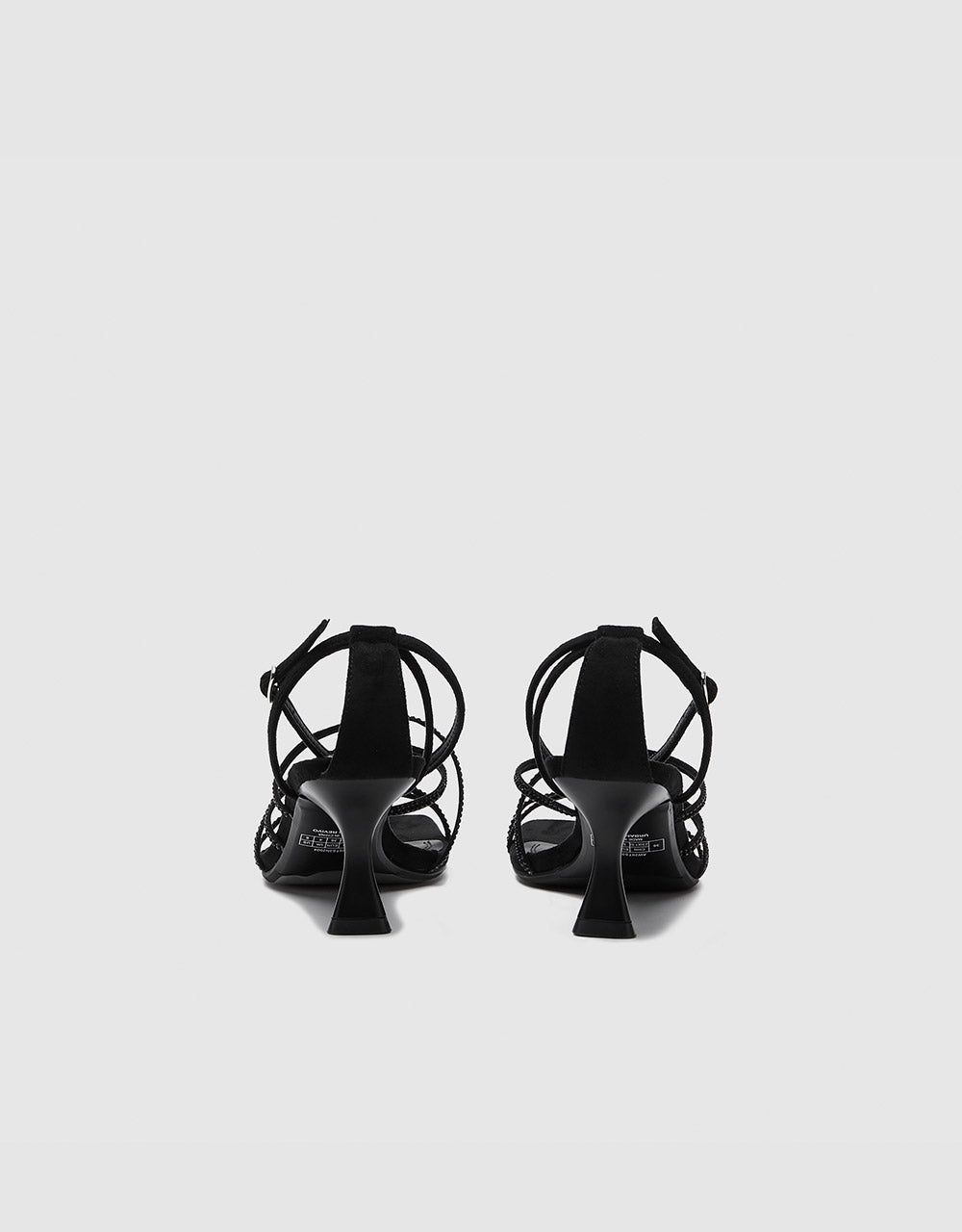 Rhinestone Detail Strappy Heeled Sandals
