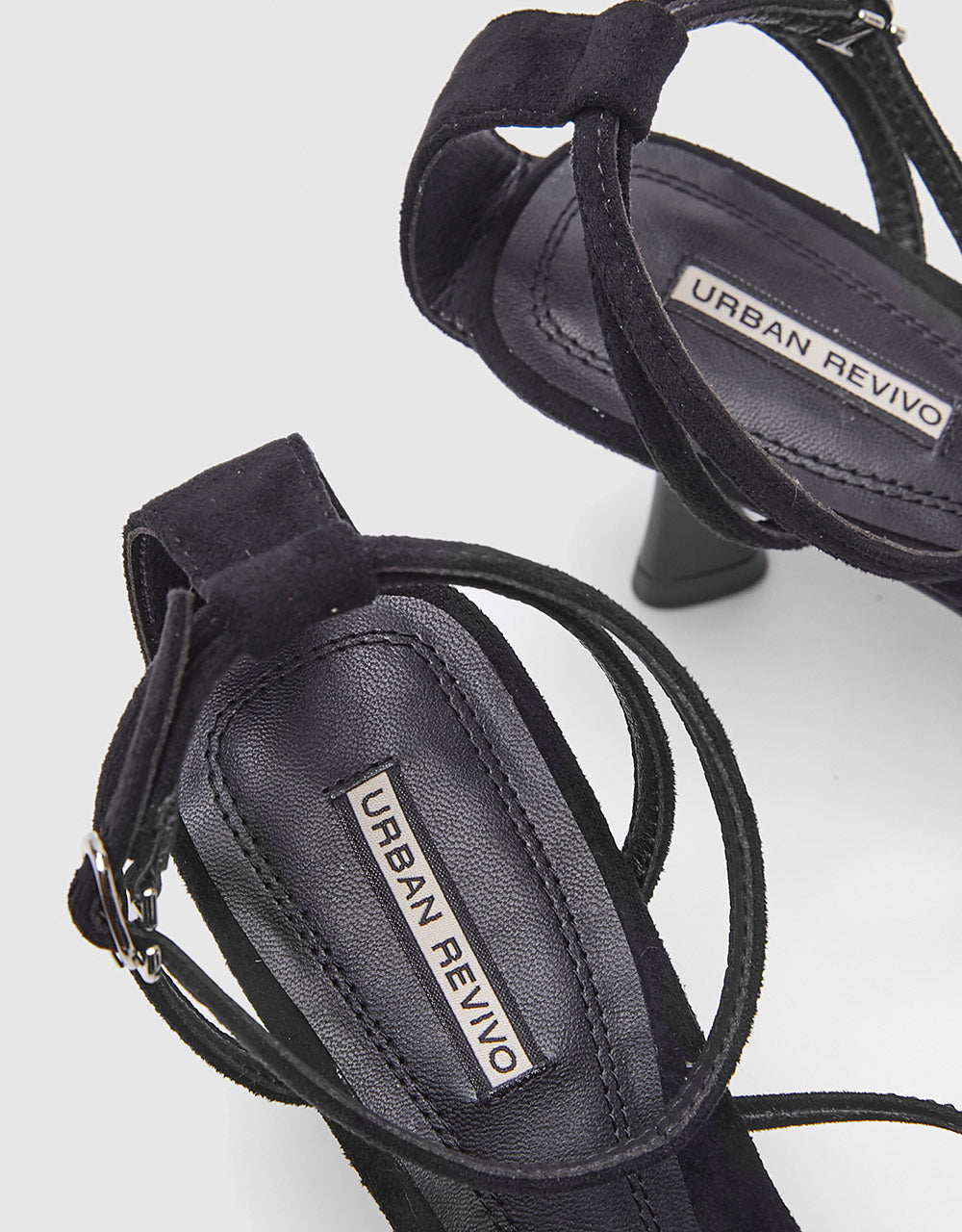 Rhinestone Detail Strappy Heeled Sandals