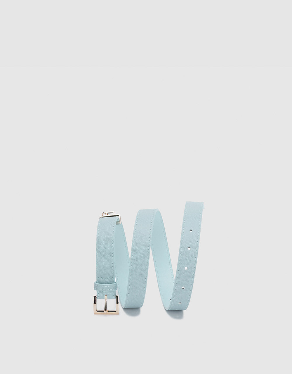 Faux Leather Belt With Charm