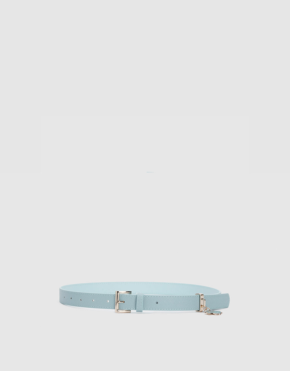 Faux Leather Belt With Charm