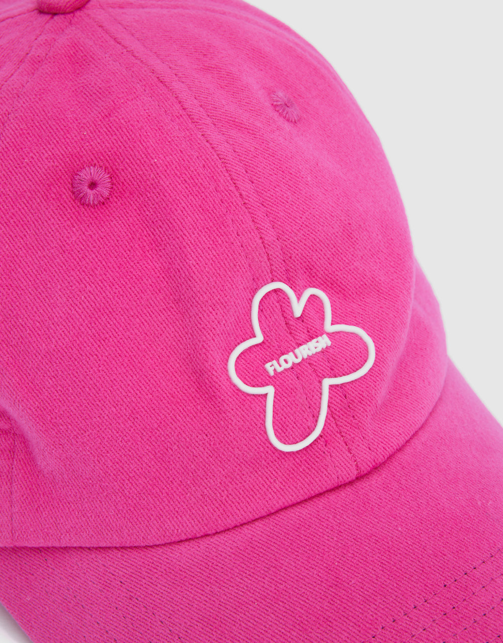 Flower Embosed Baseball Cap