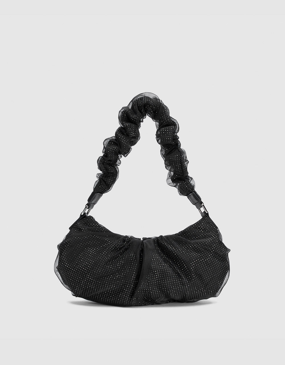 Glitter Mesh Shoulder Bag