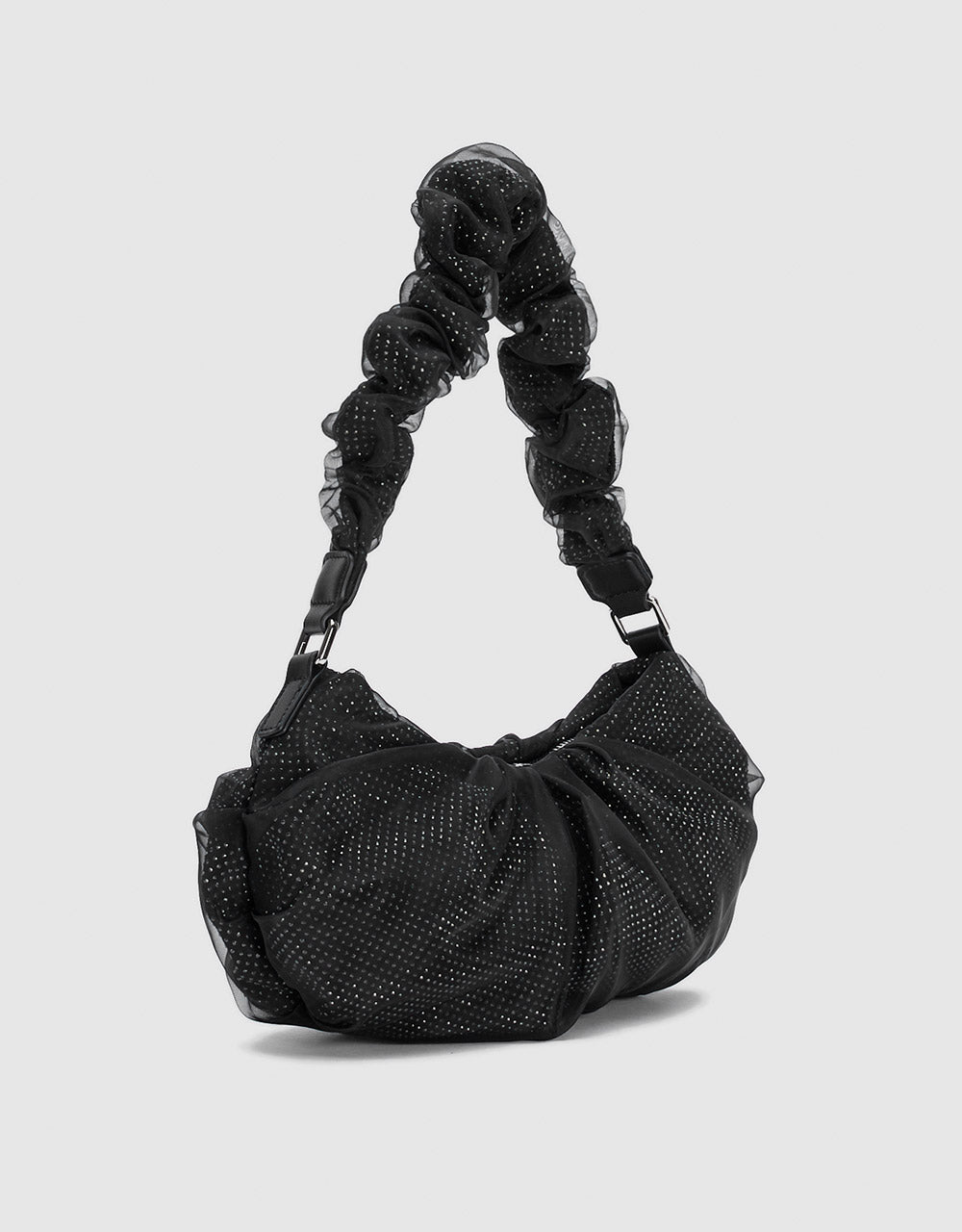 Glitter Mesh Shoulder Bag