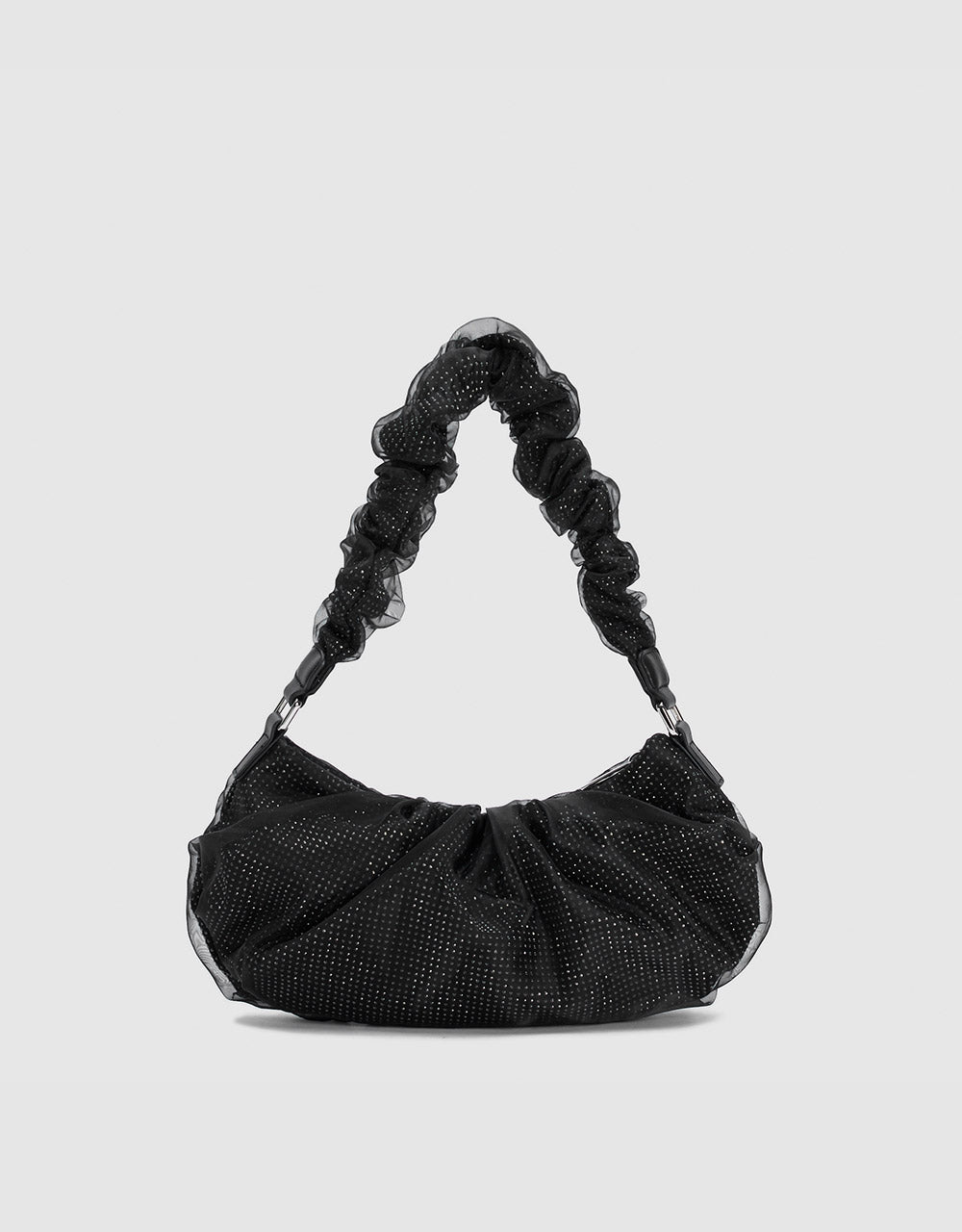 Glitter Mesh Shoulder Bag