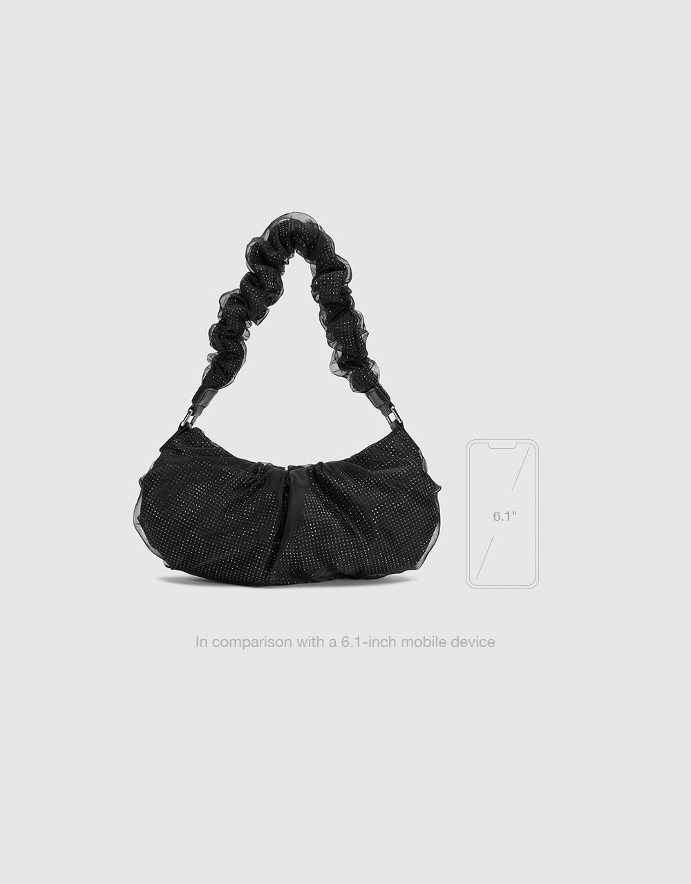 Glitter Mesh Shoulder Bag