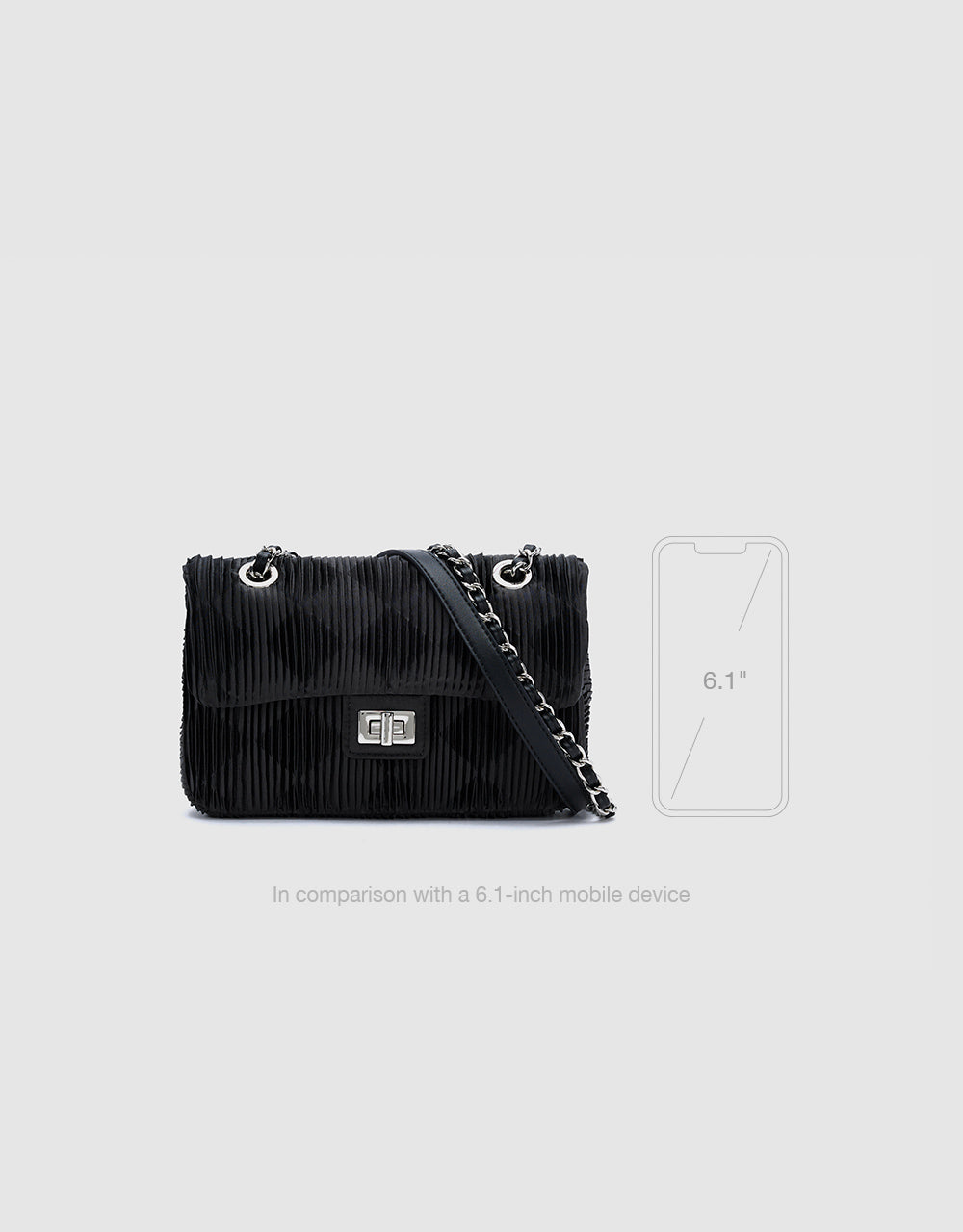 Argyle Print Crossbody Bag
