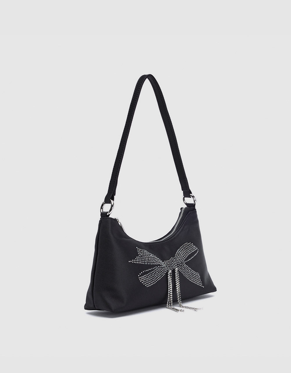 Satin Baguette Bag