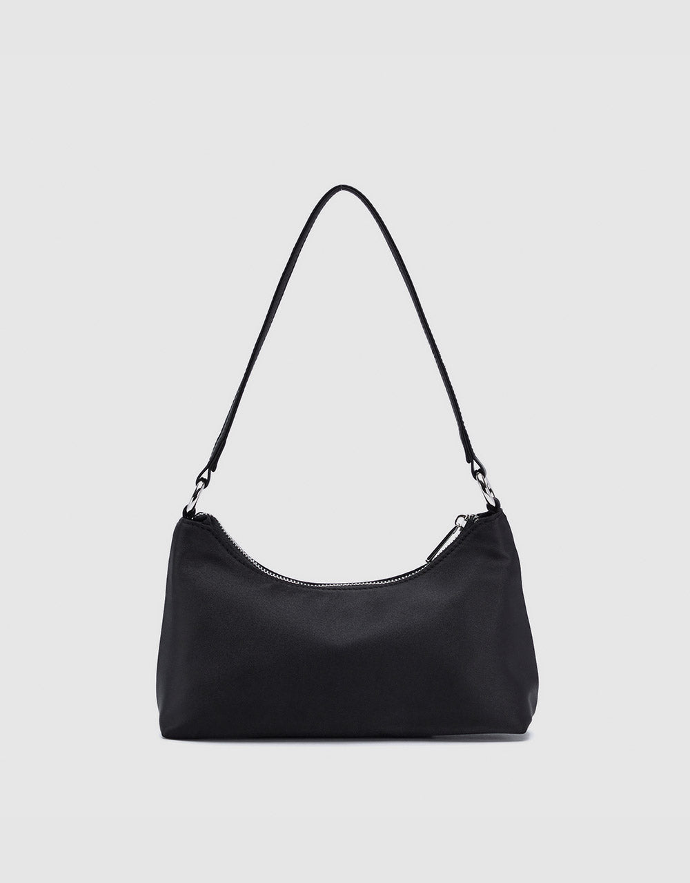 Satin Baguette Bag
