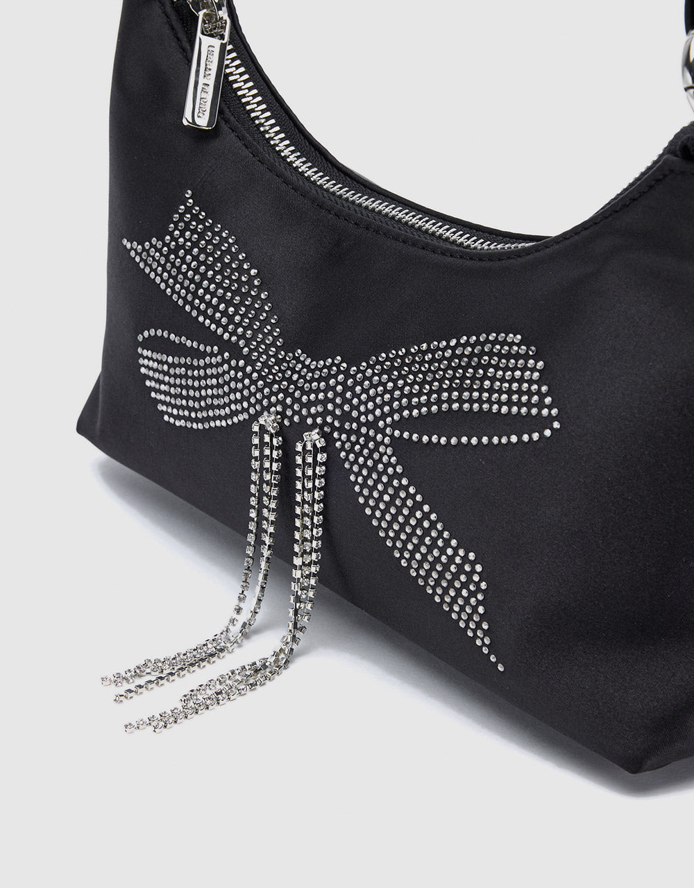 Satin Baguette Bag