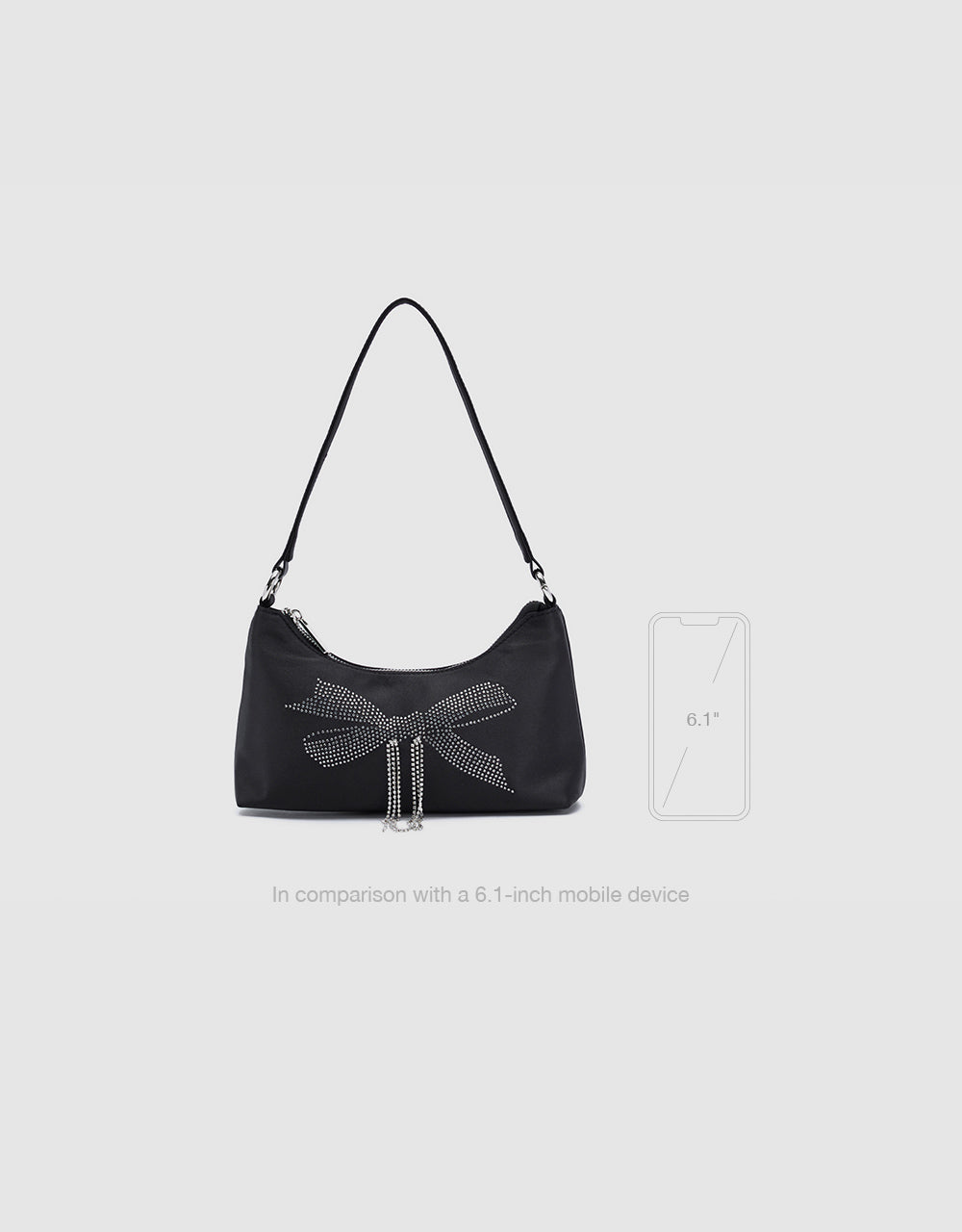 Satin Baguette Bag