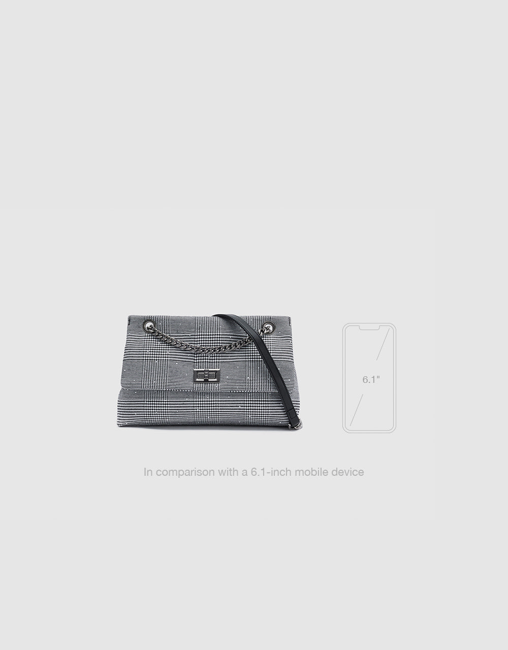 Houndtooth Shoulder Bag