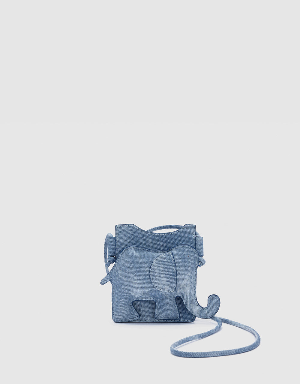 Elephant Design Denim Mini Bag