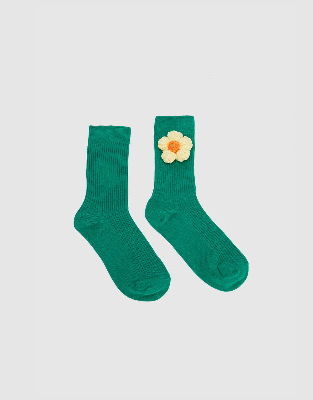 Flower Embroidered Socks