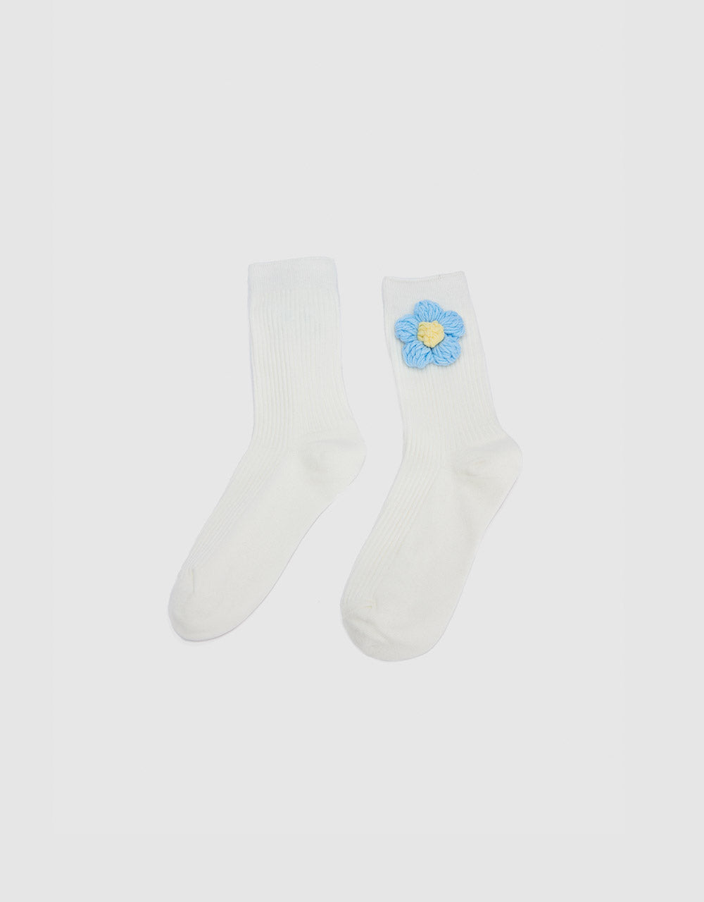 Flower Embroidered Socks