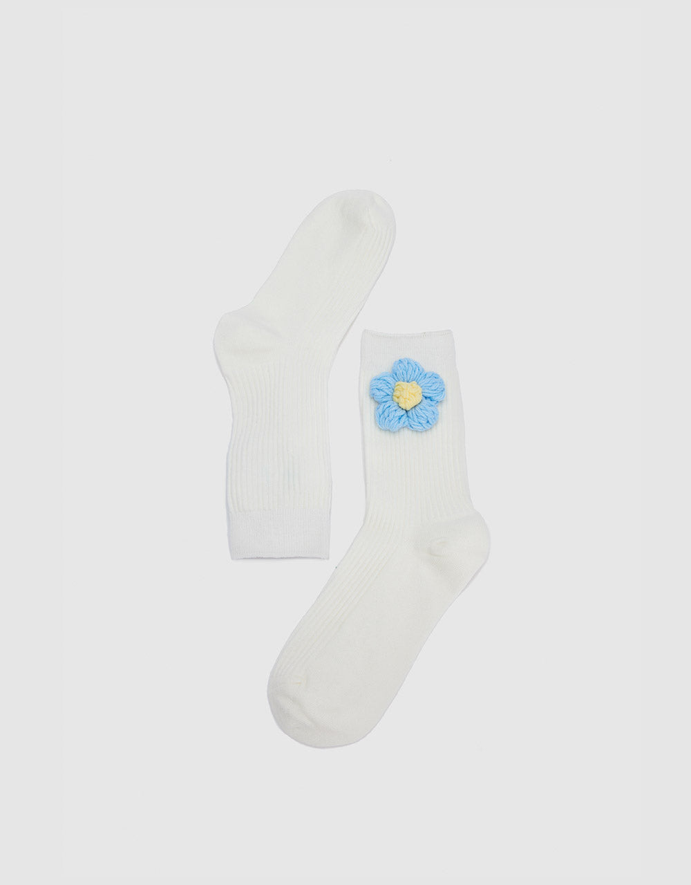 Flower Embroidered Socks