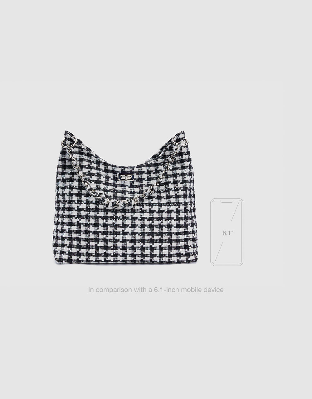 Houndstooth Shoulder Bag