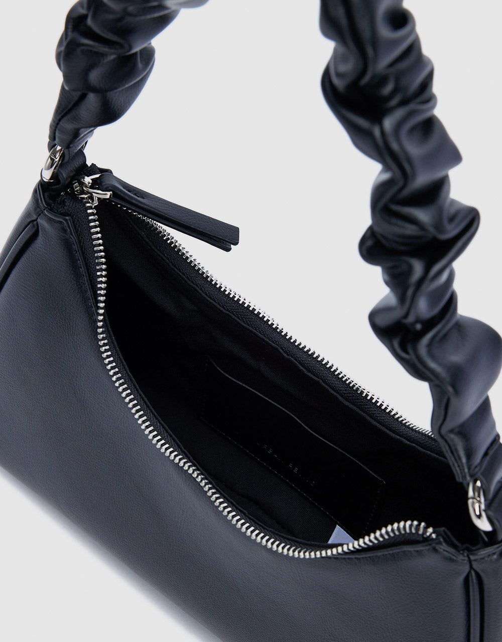 Heart Detail Baguette Bag