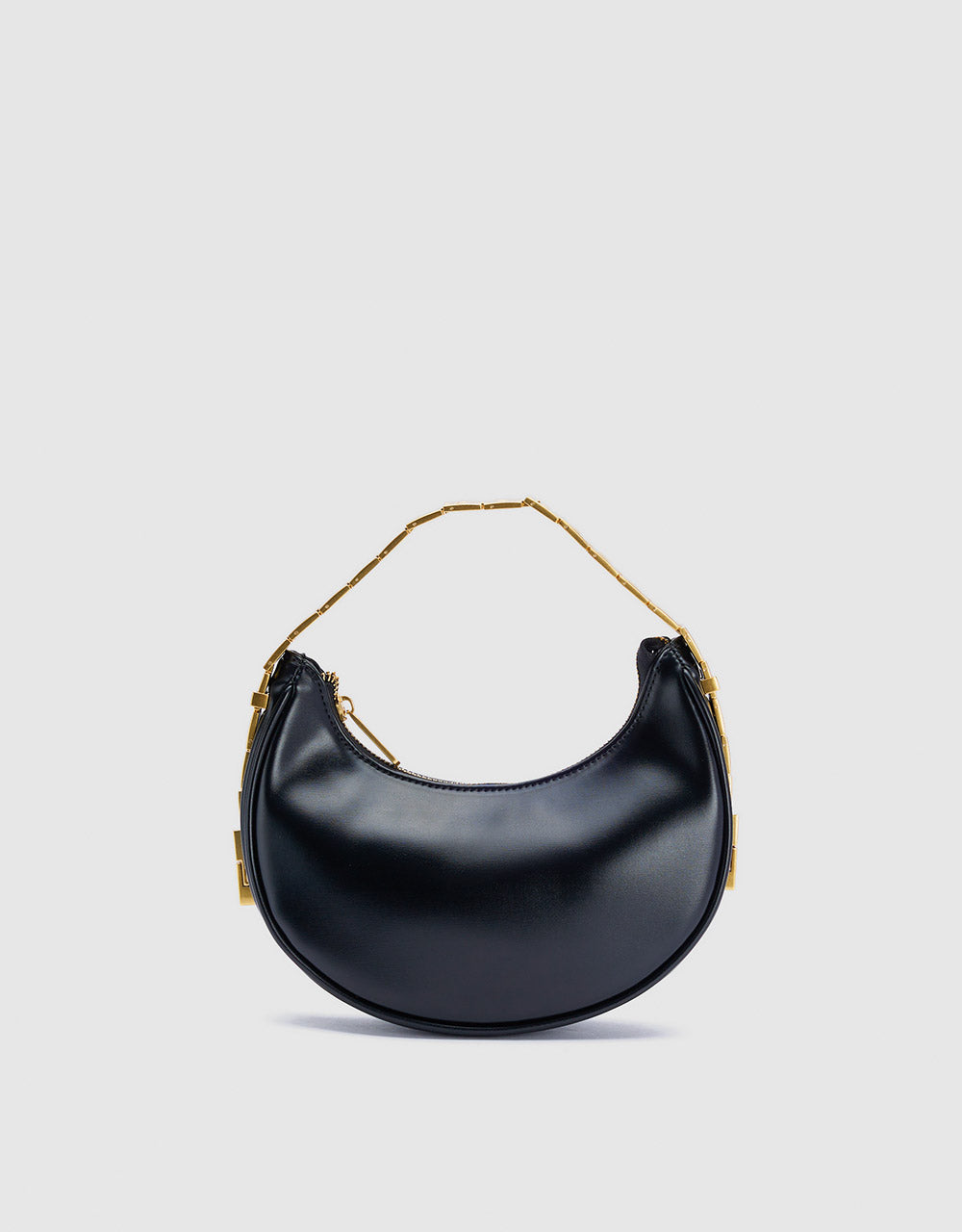 Faux Leather Baguette Bag