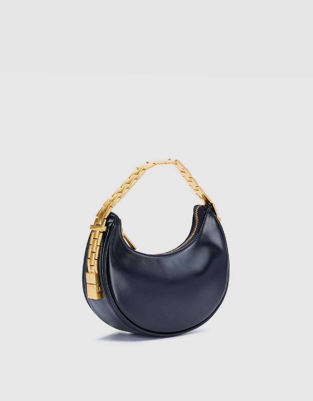 Faux Leather Baguette Bag