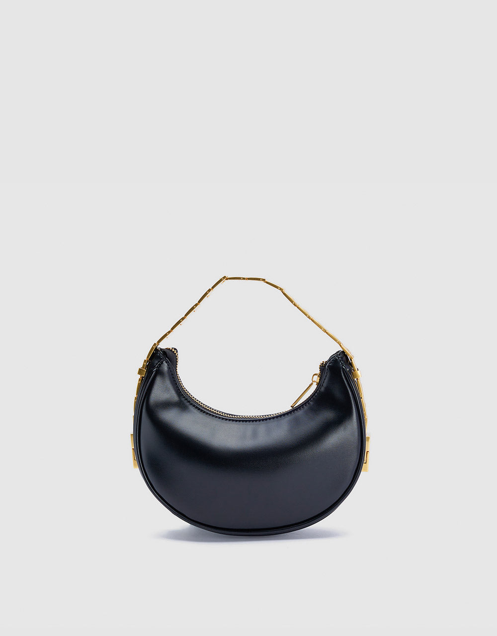 Faux Leather Baguette Bag