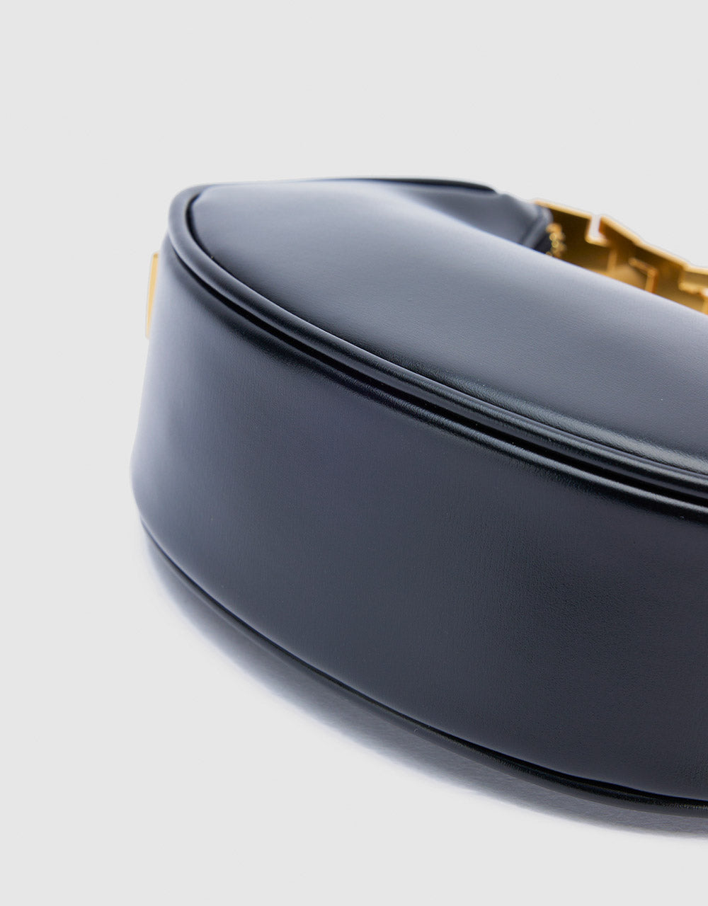 Faux Leather Baguette Bag