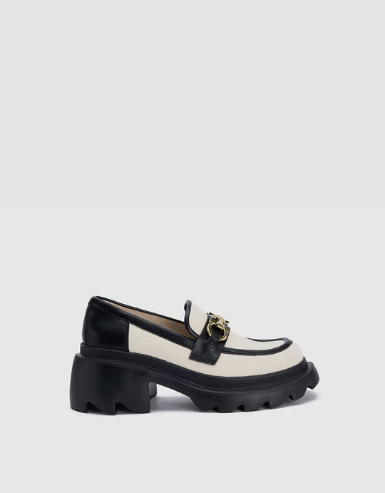 Buckle Platform Loafers