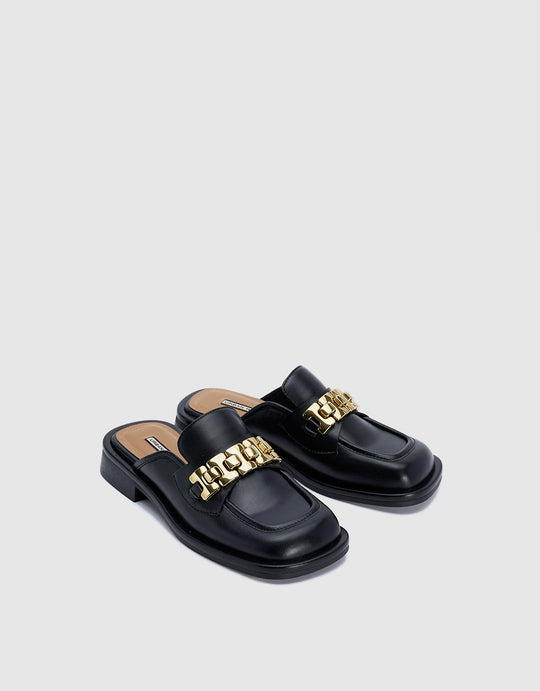 Chunky Loafers With Chain