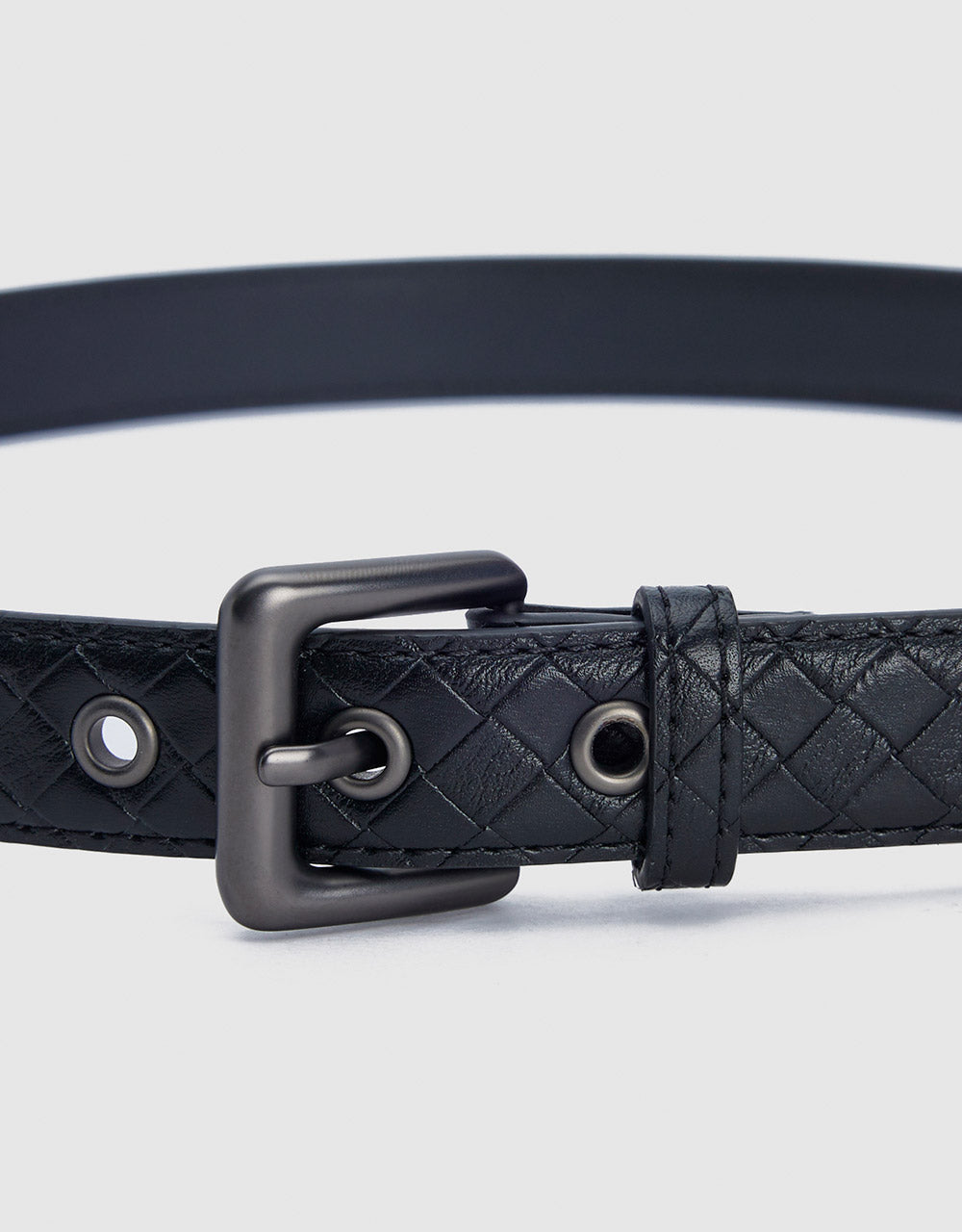 Faux Leather Textured Belt