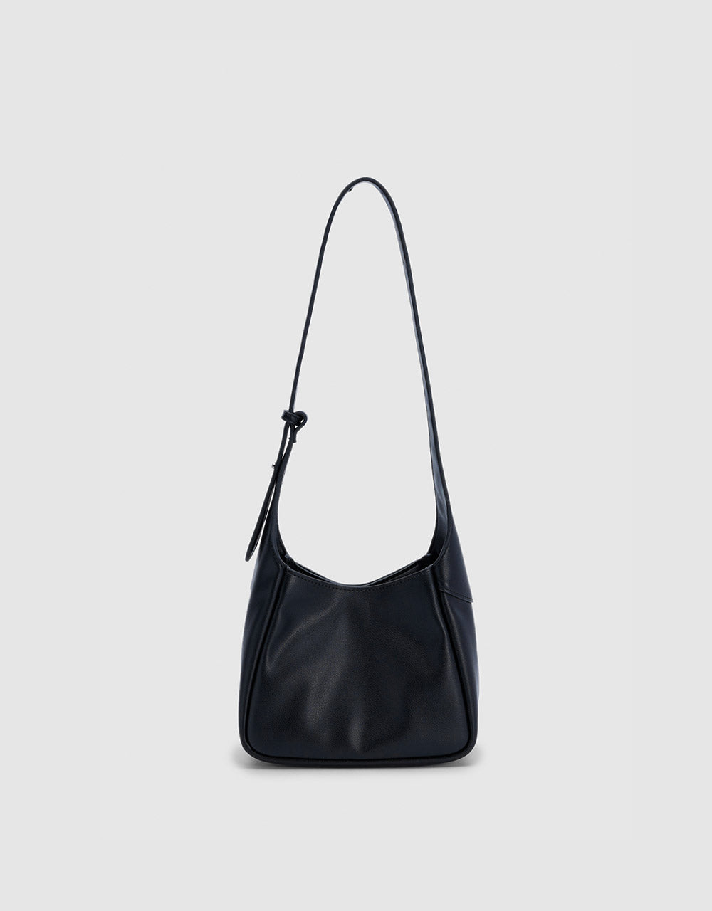 Faux Leather Baguette Bag