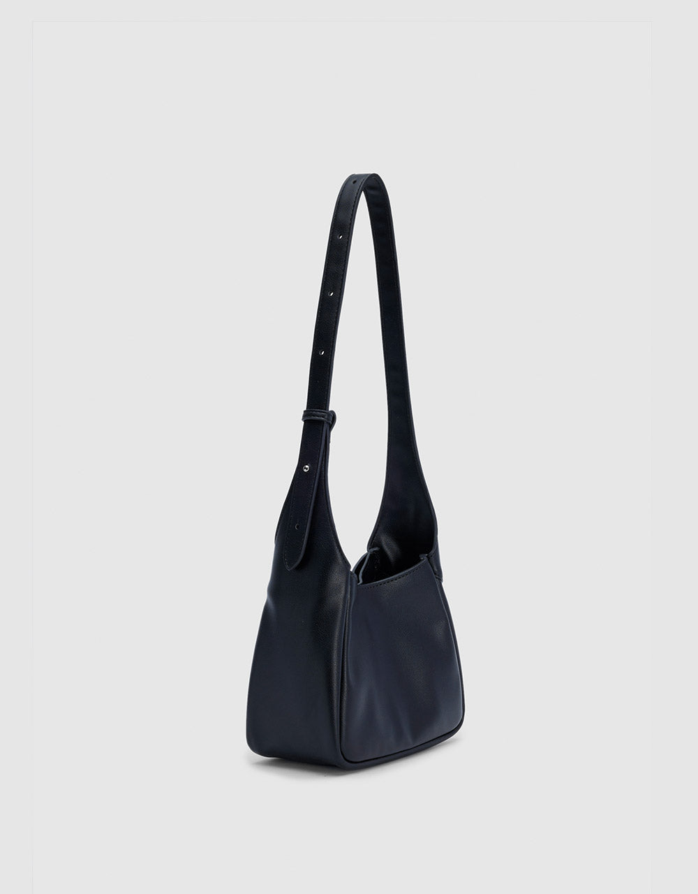 Faux Leather Baguette Bag