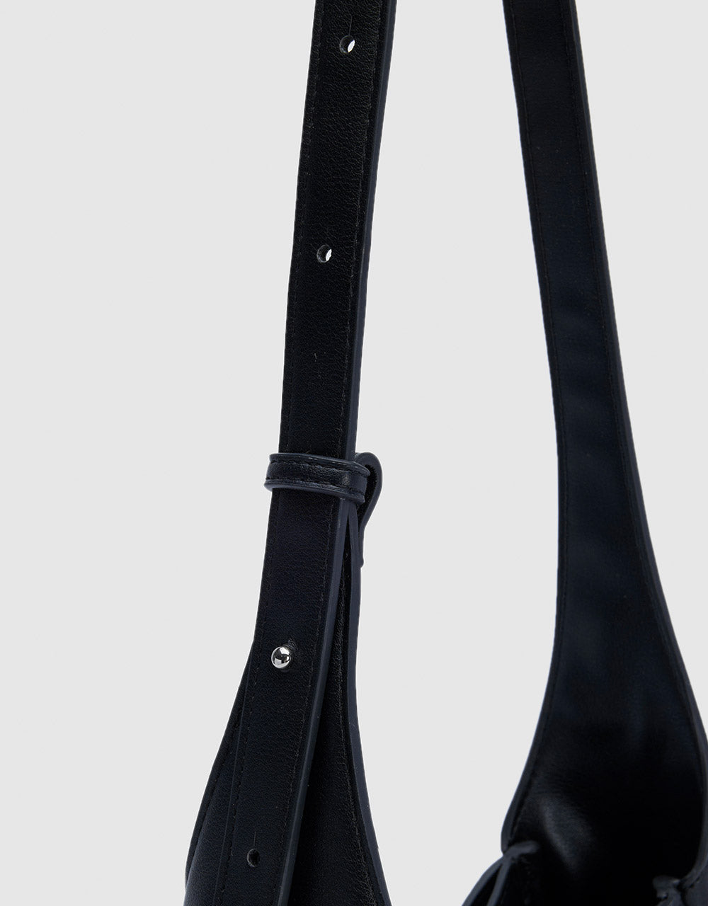 Faux Leather Baguette Bag