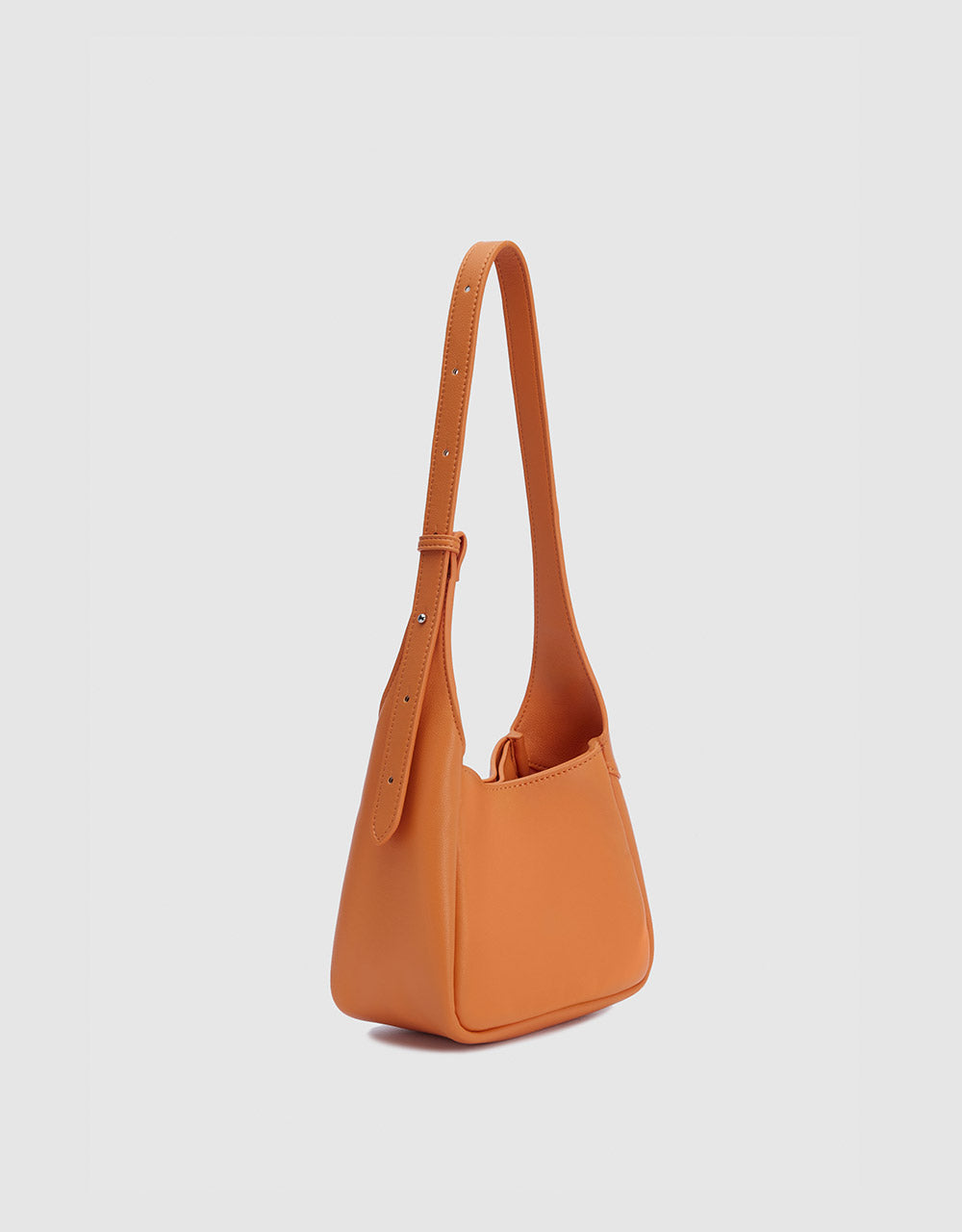 Faux Leather Baguette Bag