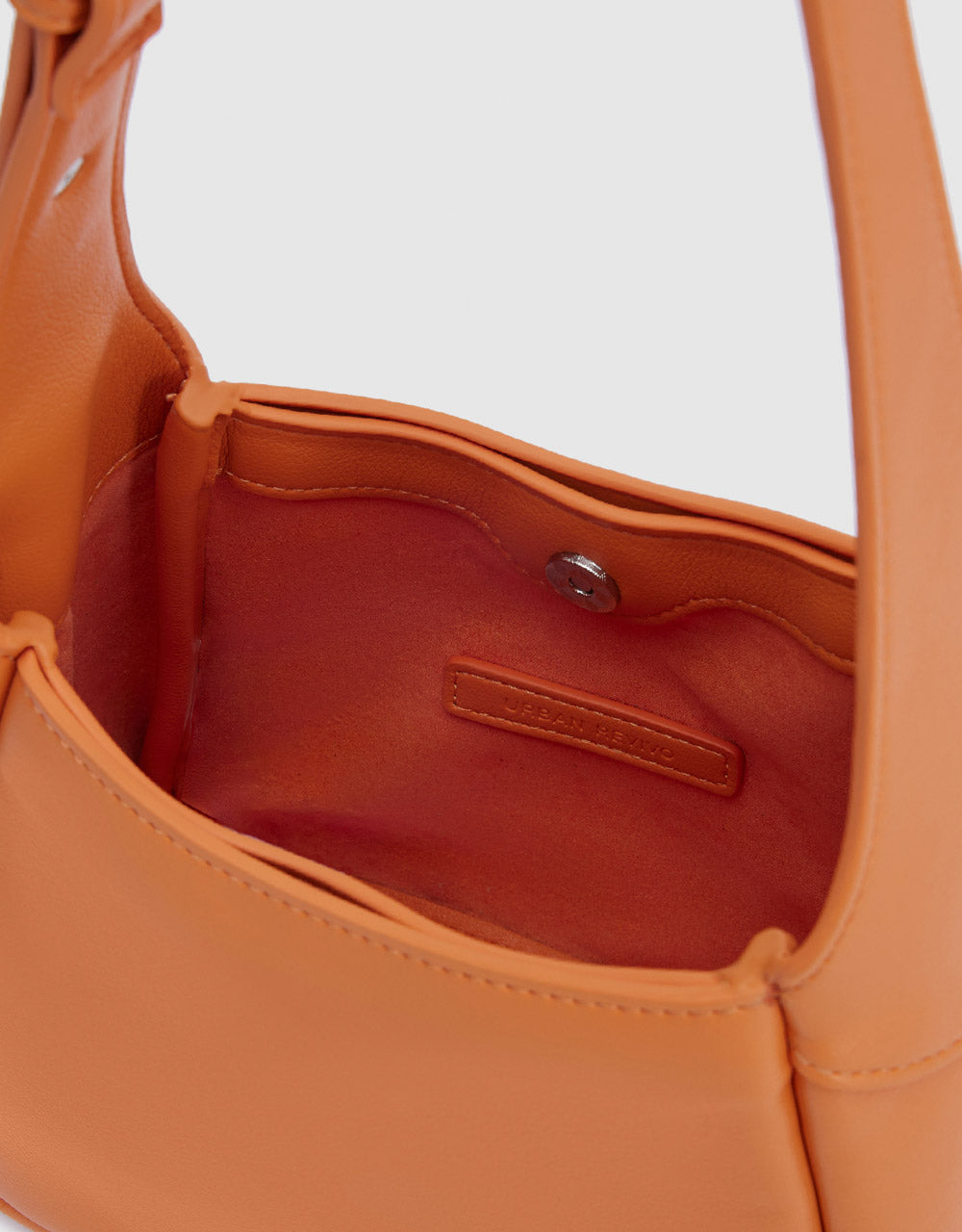 Faux Leather Baguette Bag