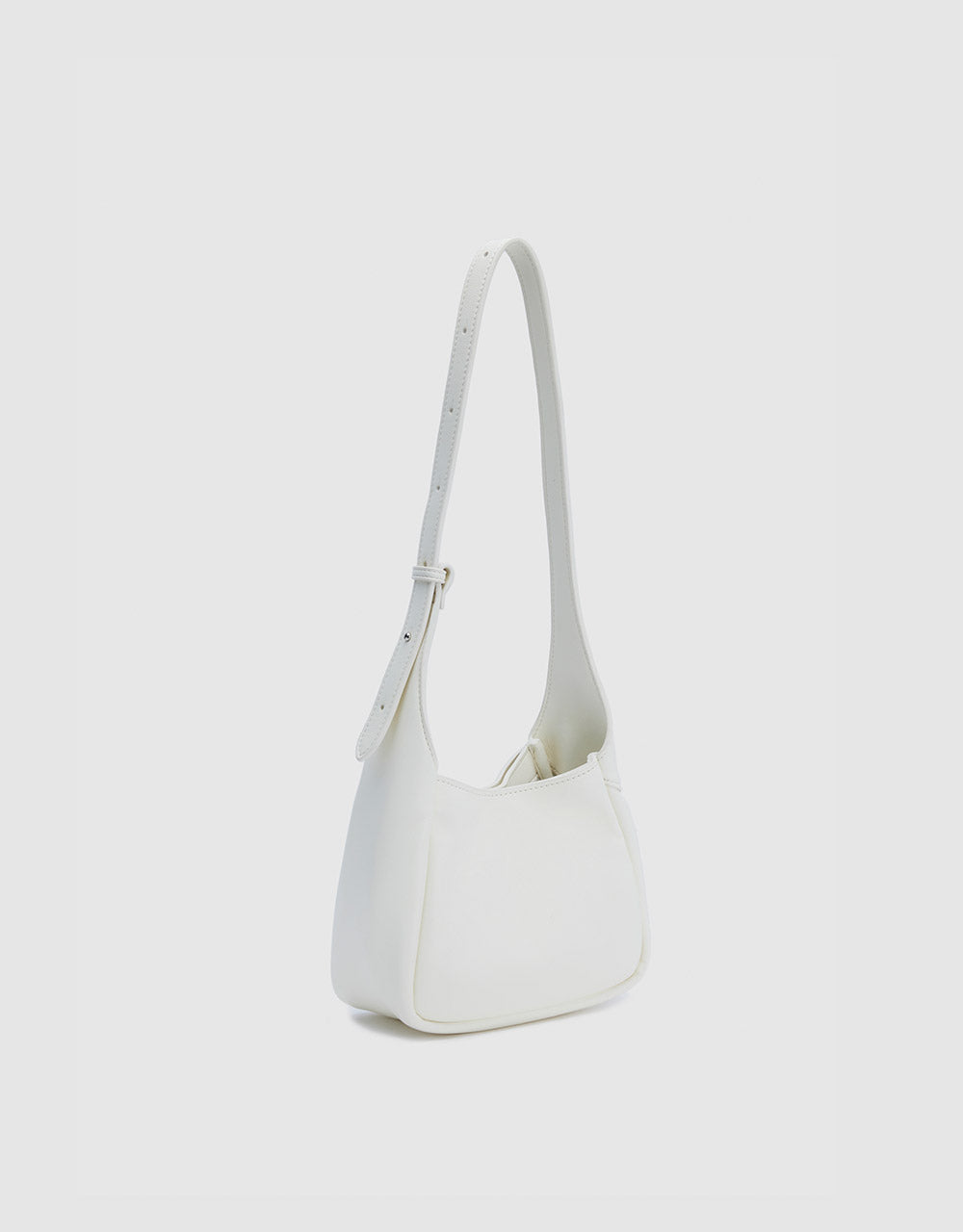 Faux Leather Baguette Bag