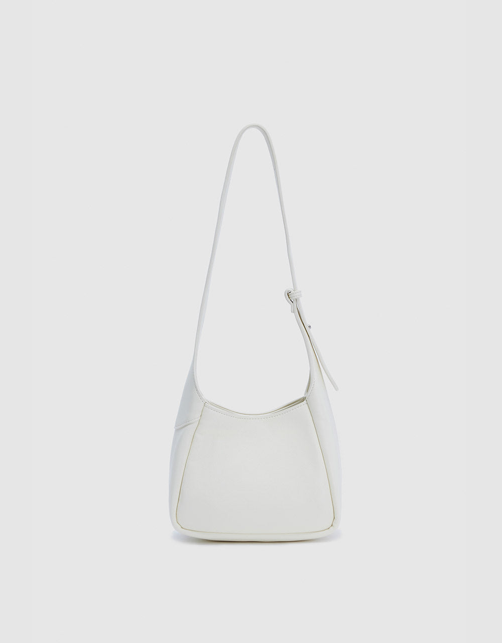 Faux Leather Baguette Bag