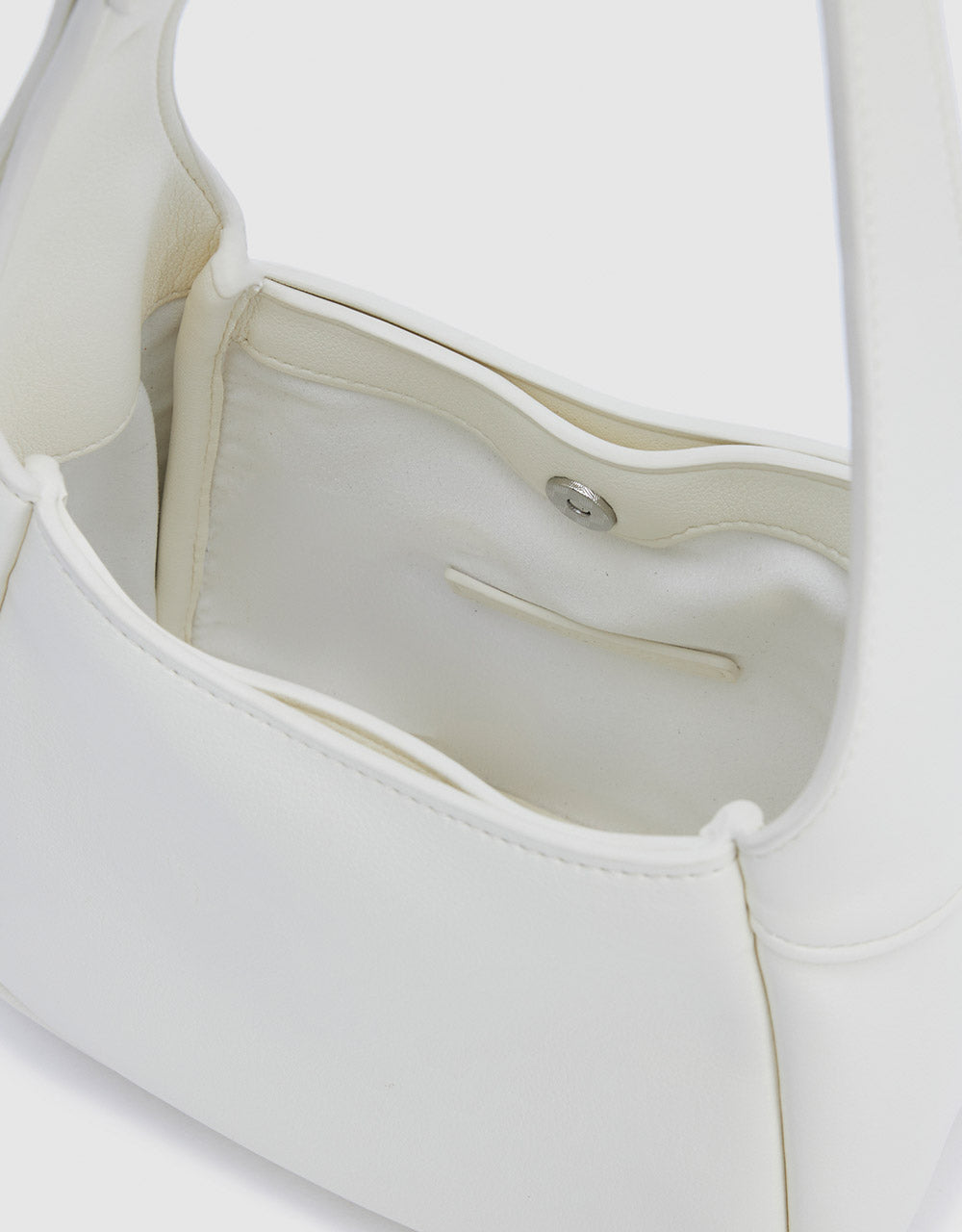 Faux Leather Baguette Bag