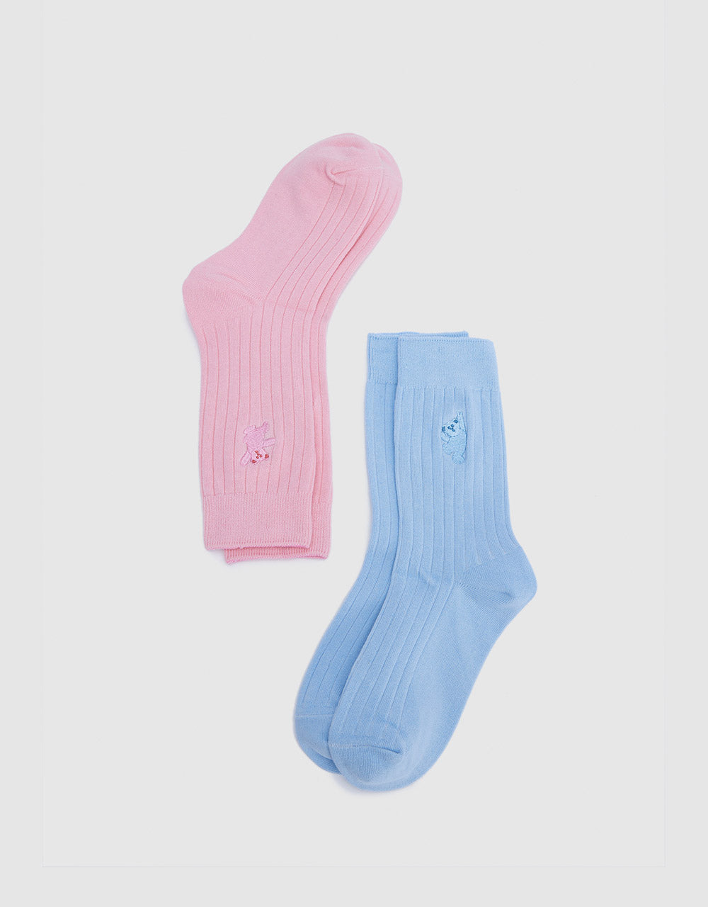 2-Pack Of Embroidered Socks