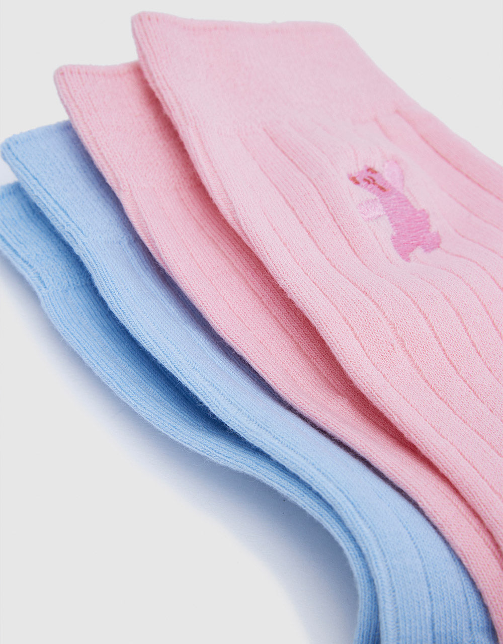 2-Pack Of Embroidered Socks