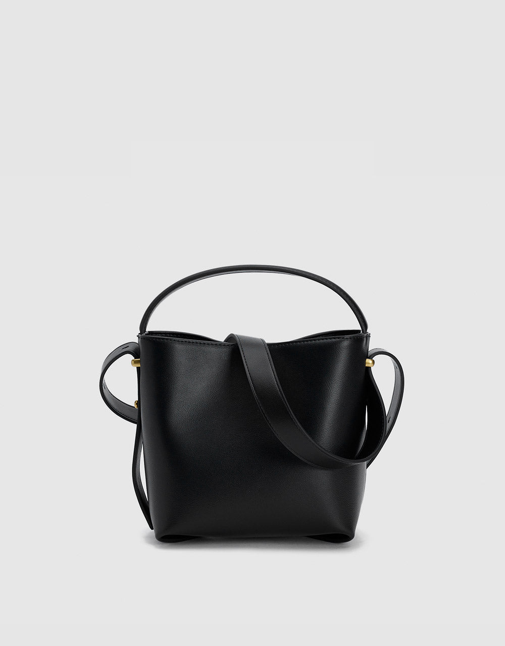 Faux Leather Bucket Bag