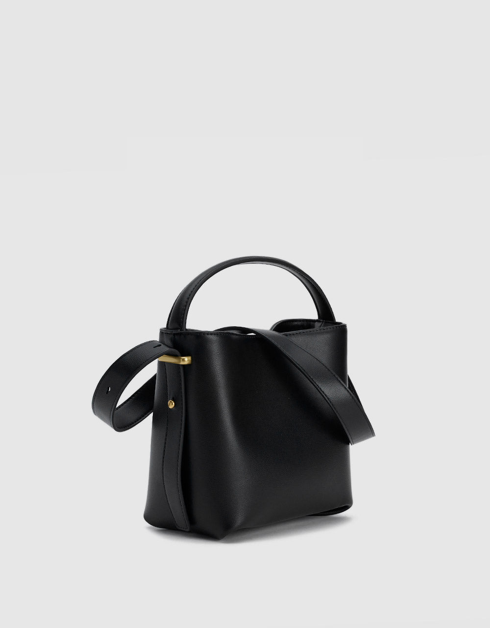 Faux Leather Bucket Bag