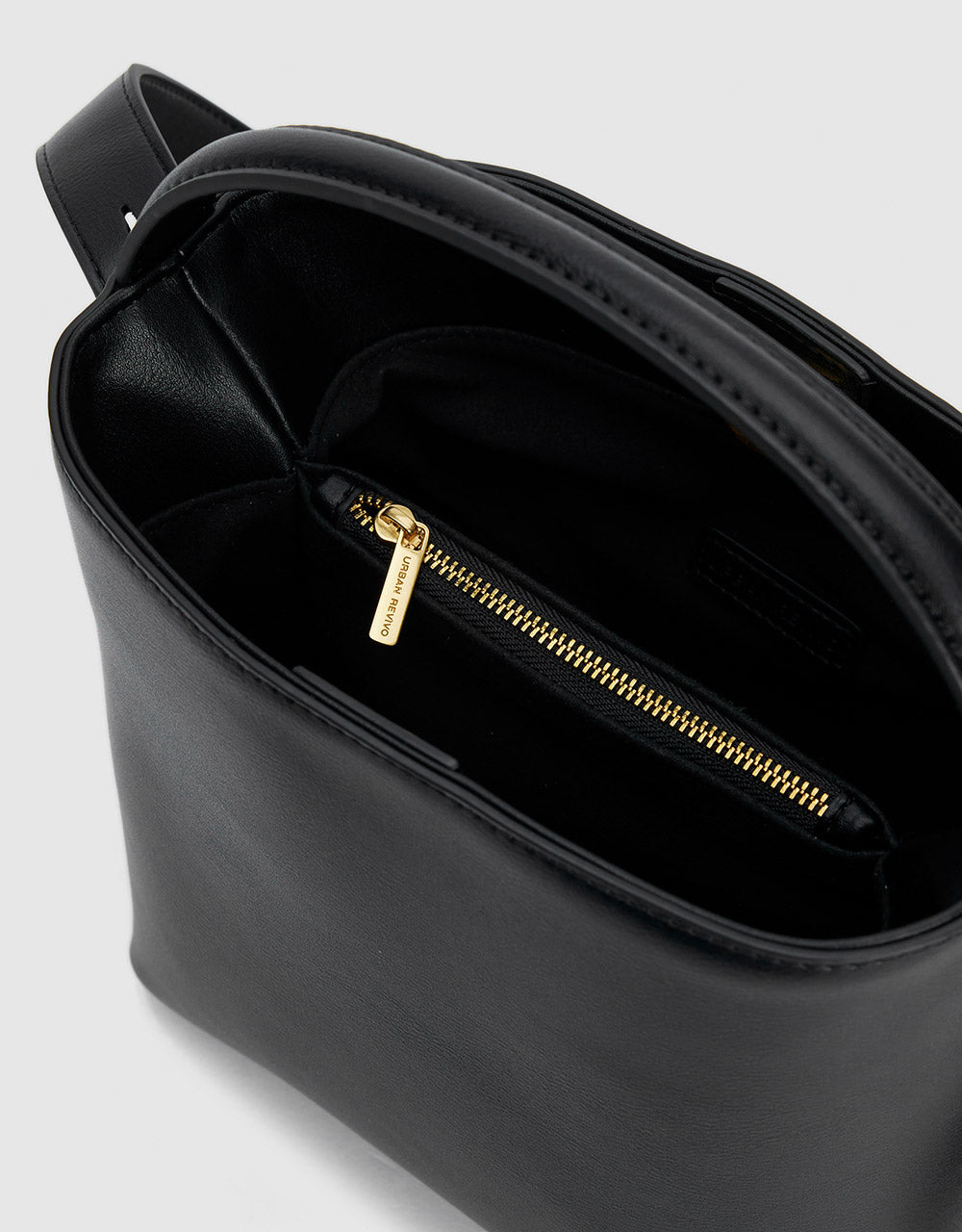 Faux Leather Bucket Bag
