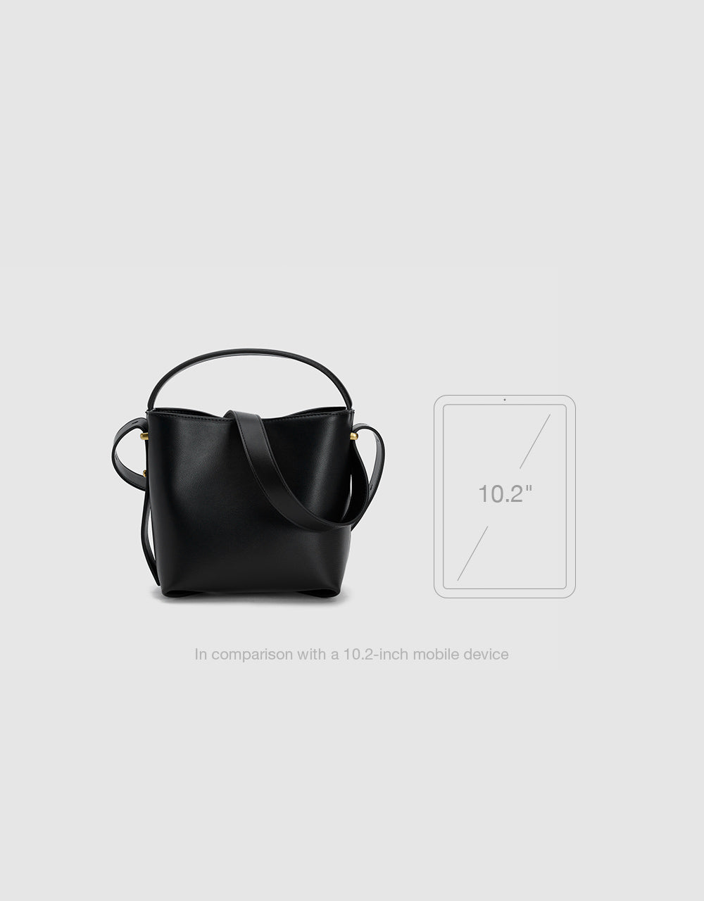 Faux Leather Bucket Bag