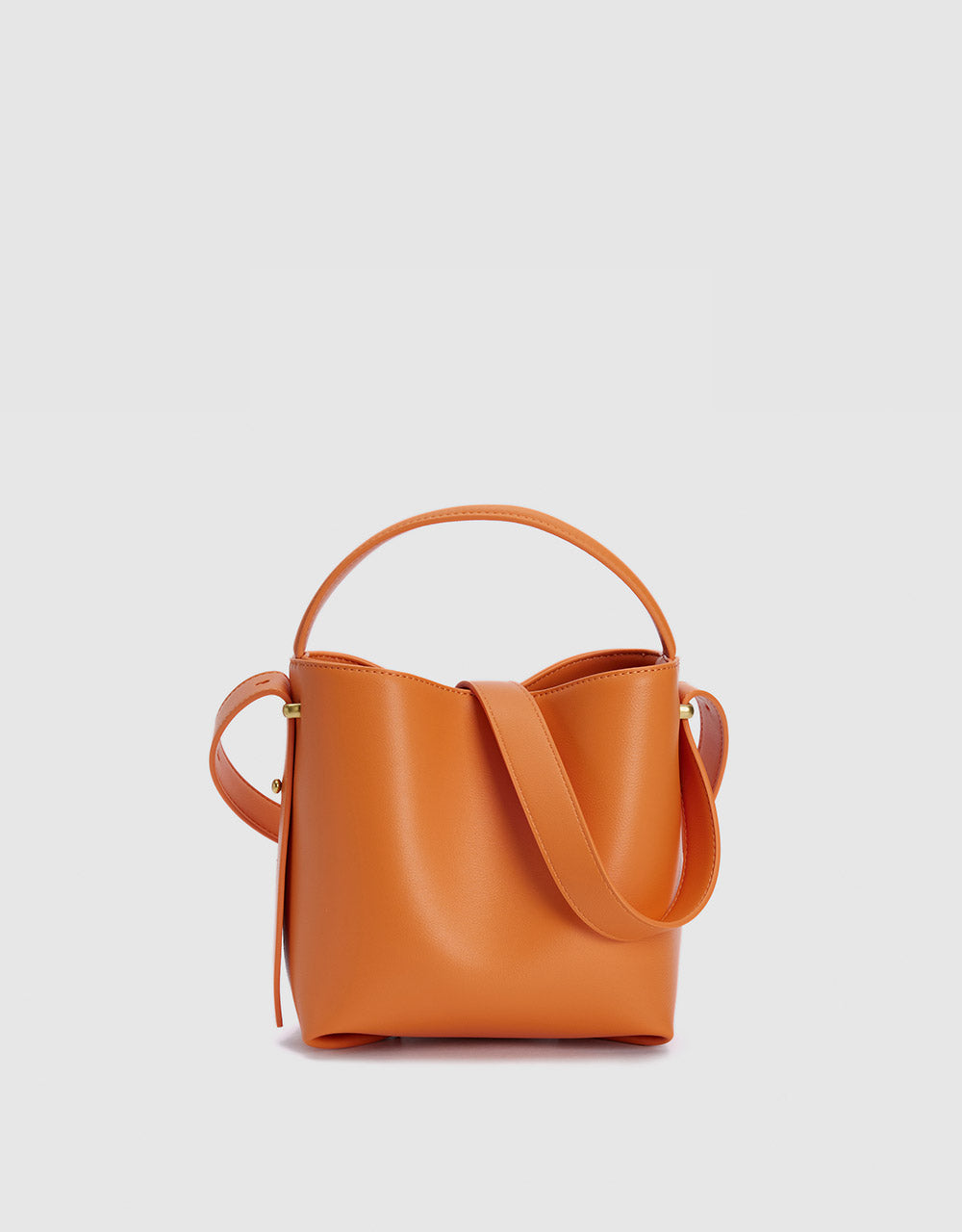 Faux Leather Bucket Bag