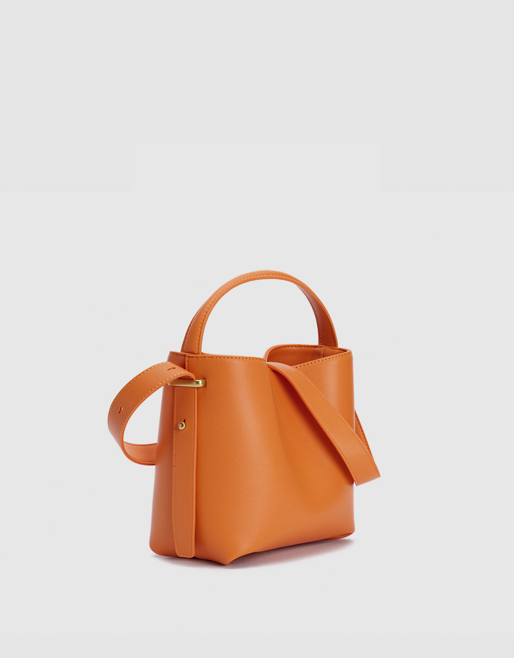 Faux Leather Bucket Bag